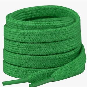 Green Flat Shoe Laces for Sneakers